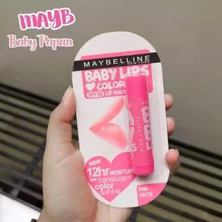 [ Per Pcs ] BABY PAPAN - Mayb Babylips Color SPF 20 Baby Lips Lipbalm