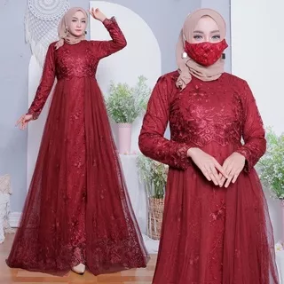 HARUMA DRESS / BAJU GAMIS PESTA / GAMIS TUTU / KEBAYA MODERN / KEBAYA TULLE / GAMIS TERBARU TILE GAMIS WANITA TERBARU 2022 GAMIS MURAH MERIAH PROMO GAMIS REMAJA GAMIS MUSLIM KONDANGAN MAXI BRUKAT SELMA TULLE PREMIUM JUMBO MURAH BROKAT NAVY MARUN