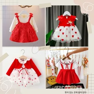 DRESS BAYI PEREMPUAN MERAH CARA HEART. DRESS GIRLY. BAJU ANAK BAYI PEREMPUAN. BAJU BAYI MERAH. BABY RED DRESS . CHRISTMAS DRESS . LORI . SURI . BRENDA . BAJU LEBARAN ANAK . BAJU ANAK MERAH . BABY RED DRESS . BAJU BAYI MERAH . DRESS ANAK MERAH