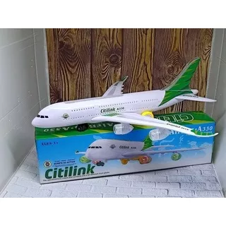 Kado Hadiah Mainan Anak Anak Miniatur Diecast Pesawat Terbang Citilink Laki Laki Perempuan