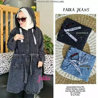 JAKET HIJABERS JEANS BY BM SOLO / JAKET HIJAB DENIM