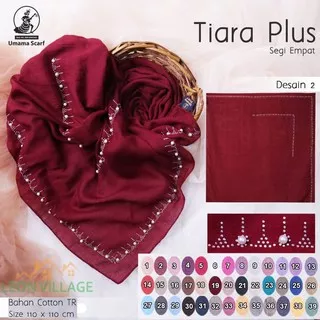 Kerudung TIARA PLUS UMAMA Scarf Hijab Jilbab Segi Empat Mutiara Design 2