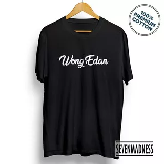 Kaos Distro - Wong Edan - Kaos Pria/Wanita Cotton Combed Kaos Kata-Kata