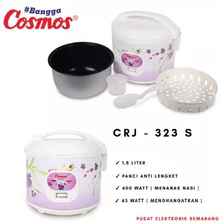 Cosmos CRJ-323S Rice Cooker / Magic Com CRJ-323 S / CRJ 323S / CRJ 323 S / Penanak Nasi [1.8 L]