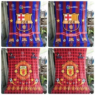 selimut Barcelona Manchester united bonita