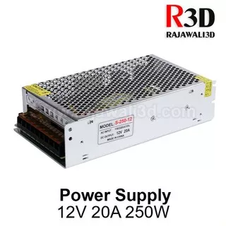 Power Supply Switching 12V 20A 250W S-250-12 Alumunium Fanless perk