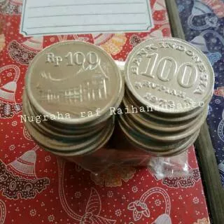 Uang kuno koin 100 rupiah tebal 1973