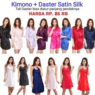 Kimono & Daster Satin Silk