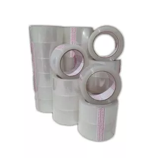 Lakban Bening 48mm x 100Yard /Lakban packing/solasi bening/isolasi bening besar/isolasi bening olshop