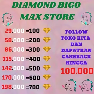 Diamond BIGO LIVE MURAH TOP UP DIAMOND BIGO MURAH