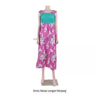 DRESS DEWASA DRESS NANAS LENGAN PANJANG BAJU TIDUR GROSIR