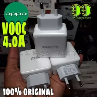 (ORIGINAL NON PAKING)Batok Adaptor Charger Original Oppo SUPER VOOC 4,0A FAST CHARGER Kepala Cas