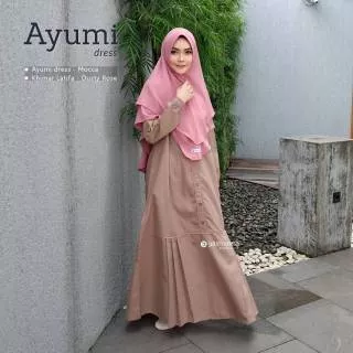 Ayumi Dress by Yasmeera (Dress Only) | Gamis Travelling | Gamis Syari | Gamis Yasmeera