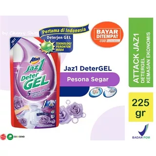 [DETERJEN CAIR] [225GR] [BPOM] Attack Jaz1 Deterjen Gel DeterGEL Pesona Segar Pouch 225gr | Deterjen Cair | Bisa Untuk Mesin Cuci