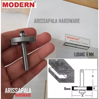 Mata Profil Kayu Sloting Bit Mata Trimmer Router Lubang Panel Kayu Kaca Pintu Jendela 8mm