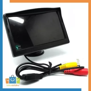 Monitor Kamera Mundur Mobil Rear View Display TFT LCD 5 Inch