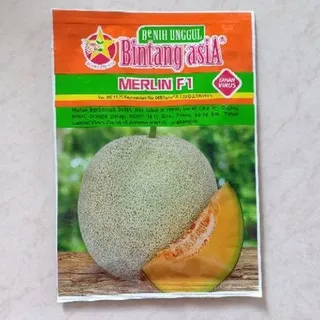 Benih Melon MERLIN F1 20gram Bibit Buah Hibrida Tahan Virus Bintang Asia