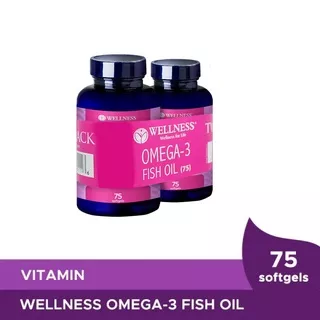 Wellness Omega 3 Fish Oil 1000mg - 75 Softgel [Buy 1 Get 1]