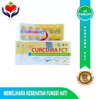 CURCUMA FCT / FORCE Original - Per Strip isi 12 Tablet - Memelihara Fungsi Hati & Meningkatkan Imun