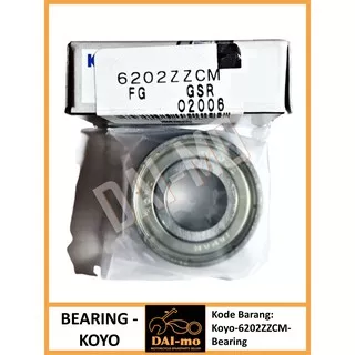 Bearing motor 6202 ZZ CM KOYO/ NTN 100% ASLI ORI/ Laher Bering/ Klaher/ Lahar/ Klahar Kelahar 6202ZZ
