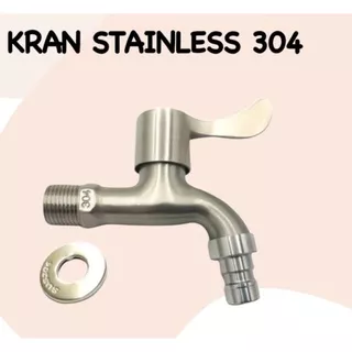 Kran air stainless steel sus 304 / kran taman dan tembok  stainless - Kran mesin cuci high quality