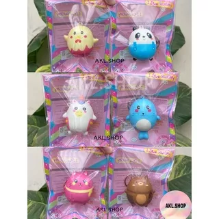 [FREE PACKAGING] MINIMAL ORDER 10 RIBU GANTUNGAN KUNCI SQUISHY ANIMAL PANDA UNICORN DONAT BAKPAO GEMBUL MINI