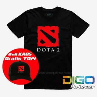 Tshirt Kaos Game Pc Dota 2 Moba Player - Baju Dota2 Gamer/kaos gaming/kaos dota 2/kaos distro