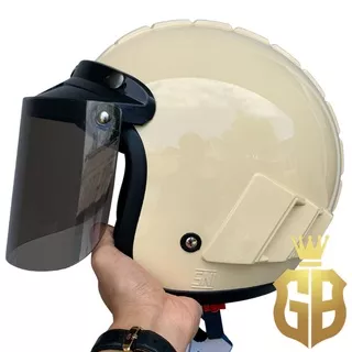 HELM BOGO DEWASA ORIGINAL FINO ROBOT KACA DATAR/CEMBUNG STANDART SNI