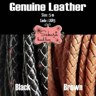 Tali Kulit Asli Bahan Gelang Tali Genuine Leather Bracelet Aksesoris Gelang / Kalung Tali Kulit