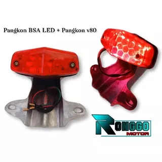 Stoplamp cb Stoplamp BSA LED + pangkon dudukan v80 stoplamp