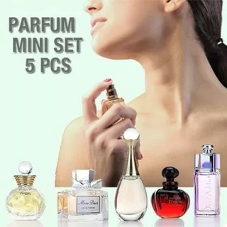 DIOR MINI SET PARFUM 5 IN 1 LIMITED EDITION GIFT PACKET(parfum dior isi 5 mini set)