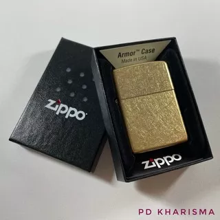 KOREK ZIPPO 28496 ARMOR TUMBLED BRASS