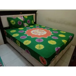 SPREI WARNA NO 1 SPREI KATUN LOKATEK SPREI TYDYE SPREI 160X200 SPREI JUMPUTAN SPREI BATIK PEKALONGAN