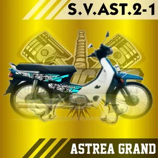 STRIPING ASTREA GRAND - STICKER STRIPING LIST VARIASI ASTREA GRAND MOTIF SAMURAI 02