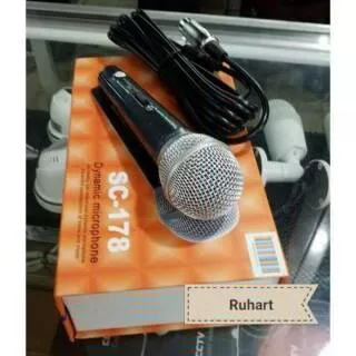 microphone mic kabel dynamic soundcrest sc 178