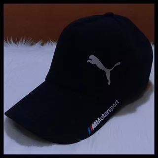 GRATIS ONGKIR TOPI BUILT UP BMW PUMA - HITAM !!