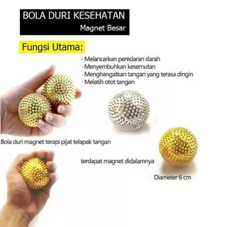 Bola Refleksi Magnet Berduri / Bola Duri Terapi Kesehatan Telapak Tangan - Random 1Pcs