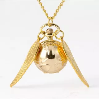 GSPW golden snitch harpot harry bola ball necklace watch jam saku kalung