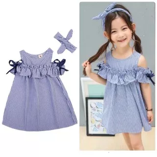 [1-6th] DRESS SABRINA ANAK PEREMPUAN IMPORT BAJU TERUSAN BAYI MODIS READY STOCK