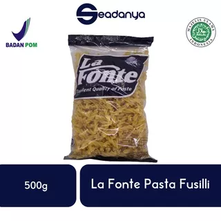 La Fonte Fusilli/Fucilli Excellent Quality of Pasta 500gr HALAL BPOM