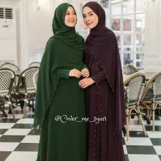 Medina set khimar instant dress by coverme /dress mewah /dress payet swarosky /abaya/baju kondangan