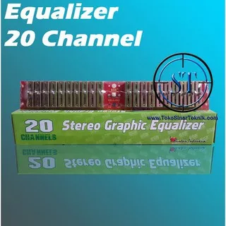 Kit Equalizer 20 Channel Stereo GRAPHIC EQ 20 Tone Control Bell