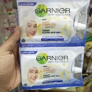 garnier light complete night cream sachet krim malam garnier saset