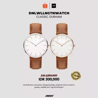 [TERLARIS - COD] JAM TANGAN PRIA WANITA DW CLASSIC DURHAM WHITE