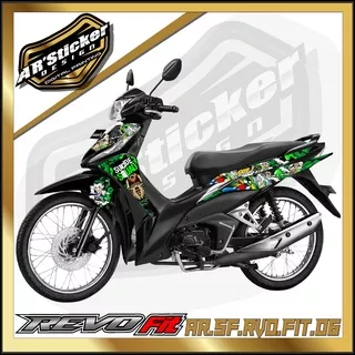 Revo Sticker Striping Revo FI new - Stiker Motor Revo Fit Injeksi lis variasi revo new AR 06