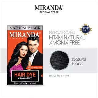 Miranda Natural Black Hair Dye (Semir Rambut) 25ml