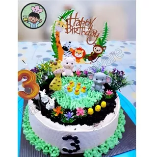Topper Cake Birthday Mini Animal Hiasan Kue Ulang Tahun Binatang Kecil Part 2 Bebek Ayam Kelinci