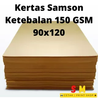 Kertas Samson Cokelat 150 gsm / gram  90 x 120 Kertas Untuk Packing | Bisa Custom Potong Sesuai Ukuran Keinginan