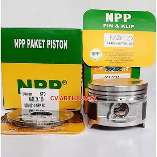 PISTON KIT NPP KAWASAKI ZX 130 / KAZE ZX 130 ( STD / 050 / 100 ) ( 53 / 53,5 / 54 ) (008-0011-NPP)