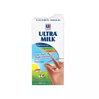 Ultra Milk Susu Low Fat High Calcium Plain 1000ml per pcs